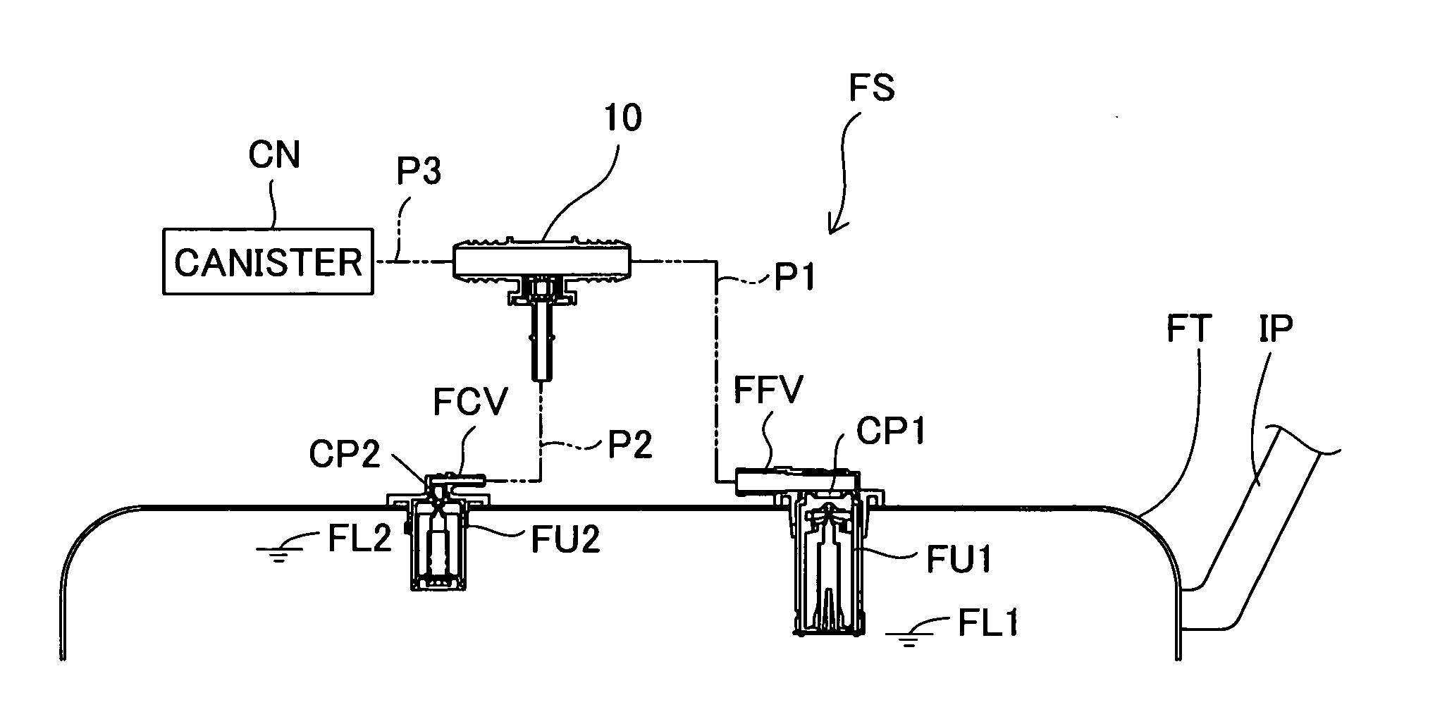 Venting device for fuel tank
