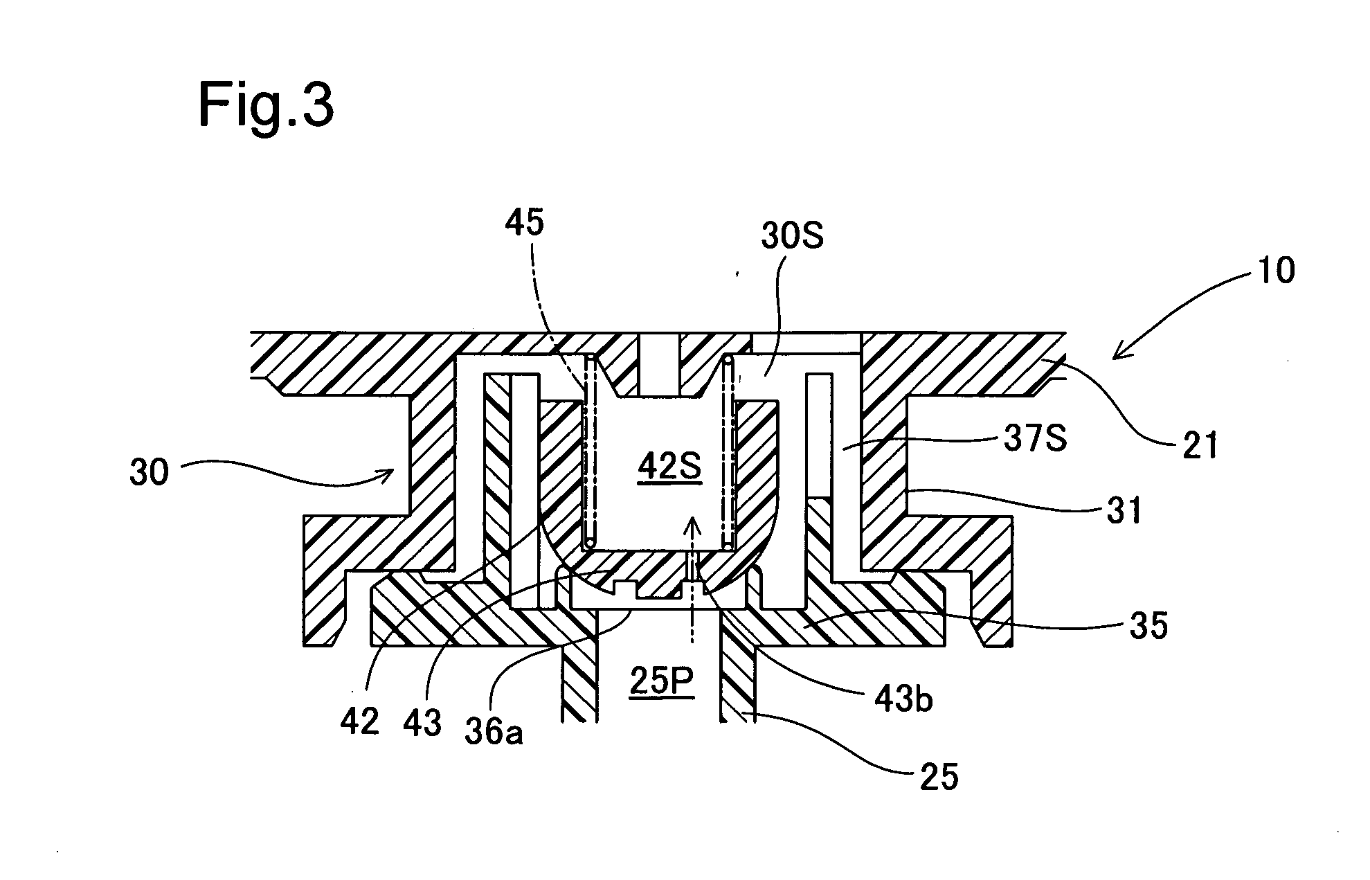 Venting device for fuel tank
