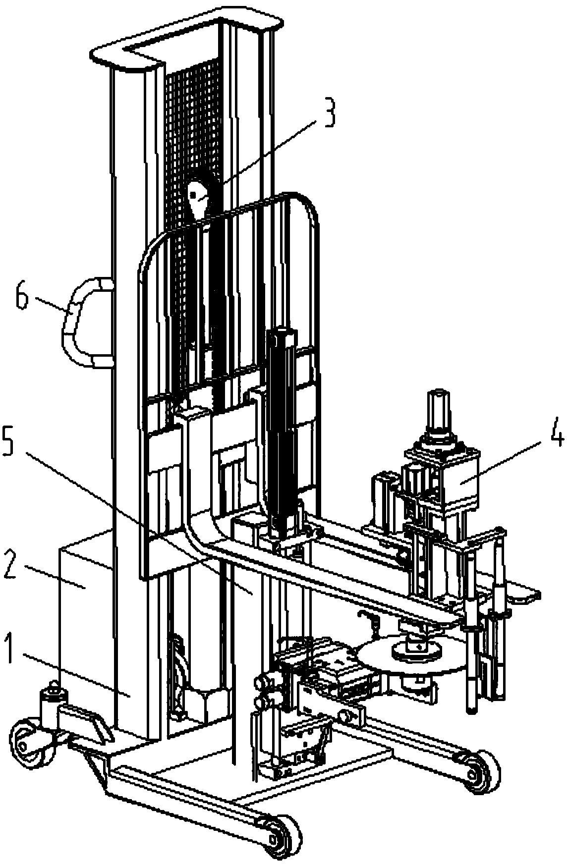 An automatic unloading tape reel machine