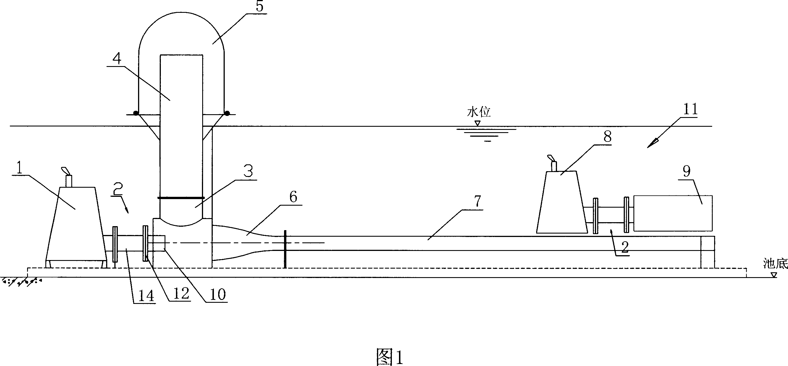 Horizontal oscillation jet-flow mixing integrated device