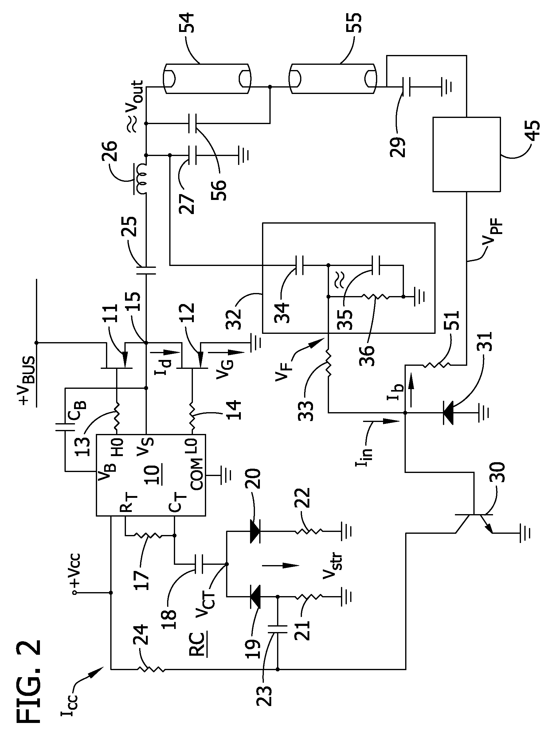 Programmed ballast with resonant inverter and method for discharge lamps