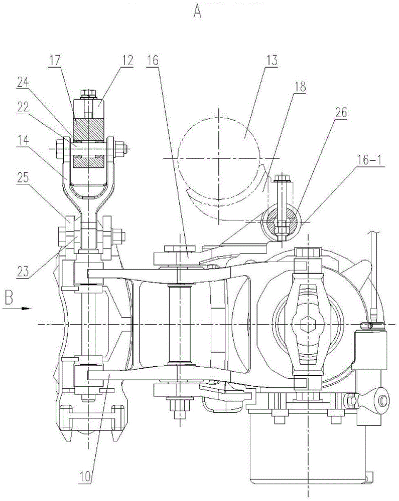 Installation structure of wheel disc brake and bogie employing the installation structure