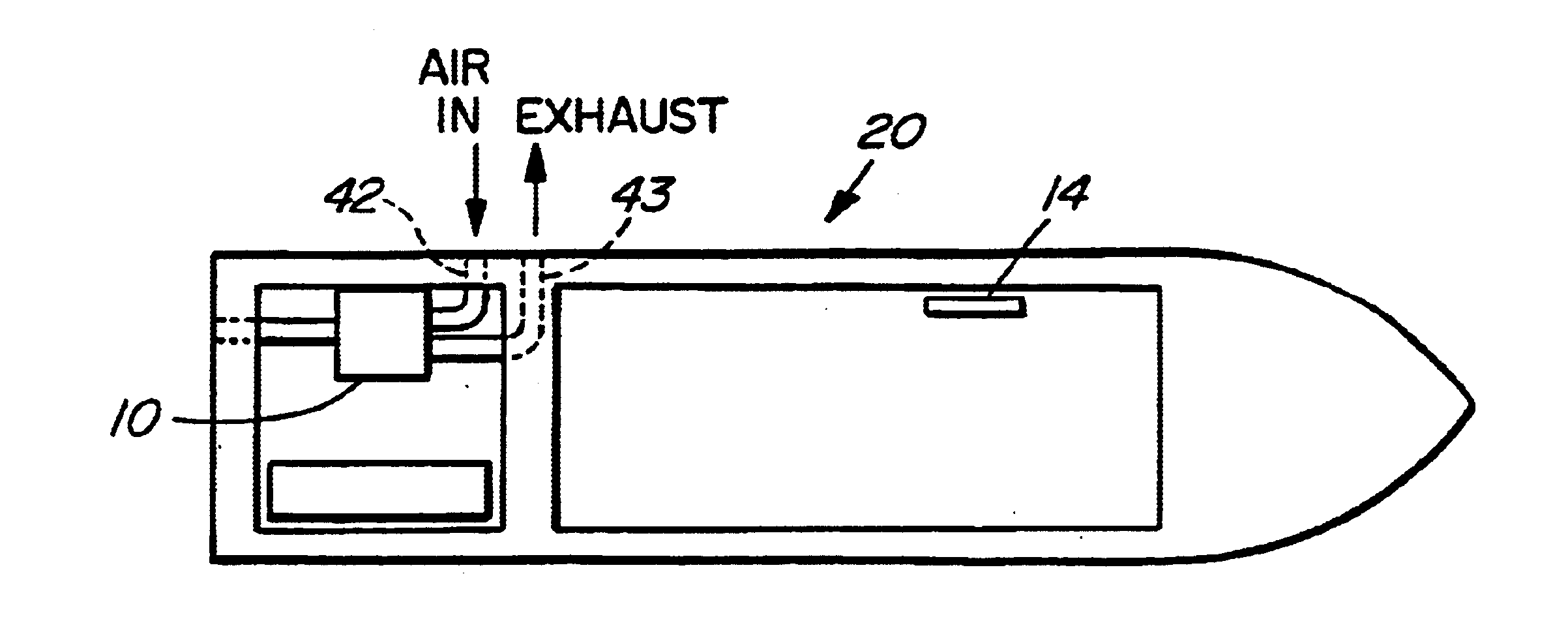 Narrowboat auxiliary heater and method of controlling same