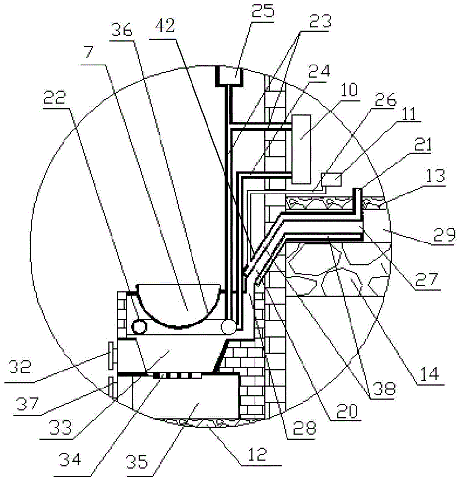 Heat storage pit warm in winter and cool in summer