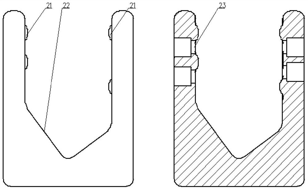 A preparation device and method for a large-scale heat-fit structure for carbon fiber filaments