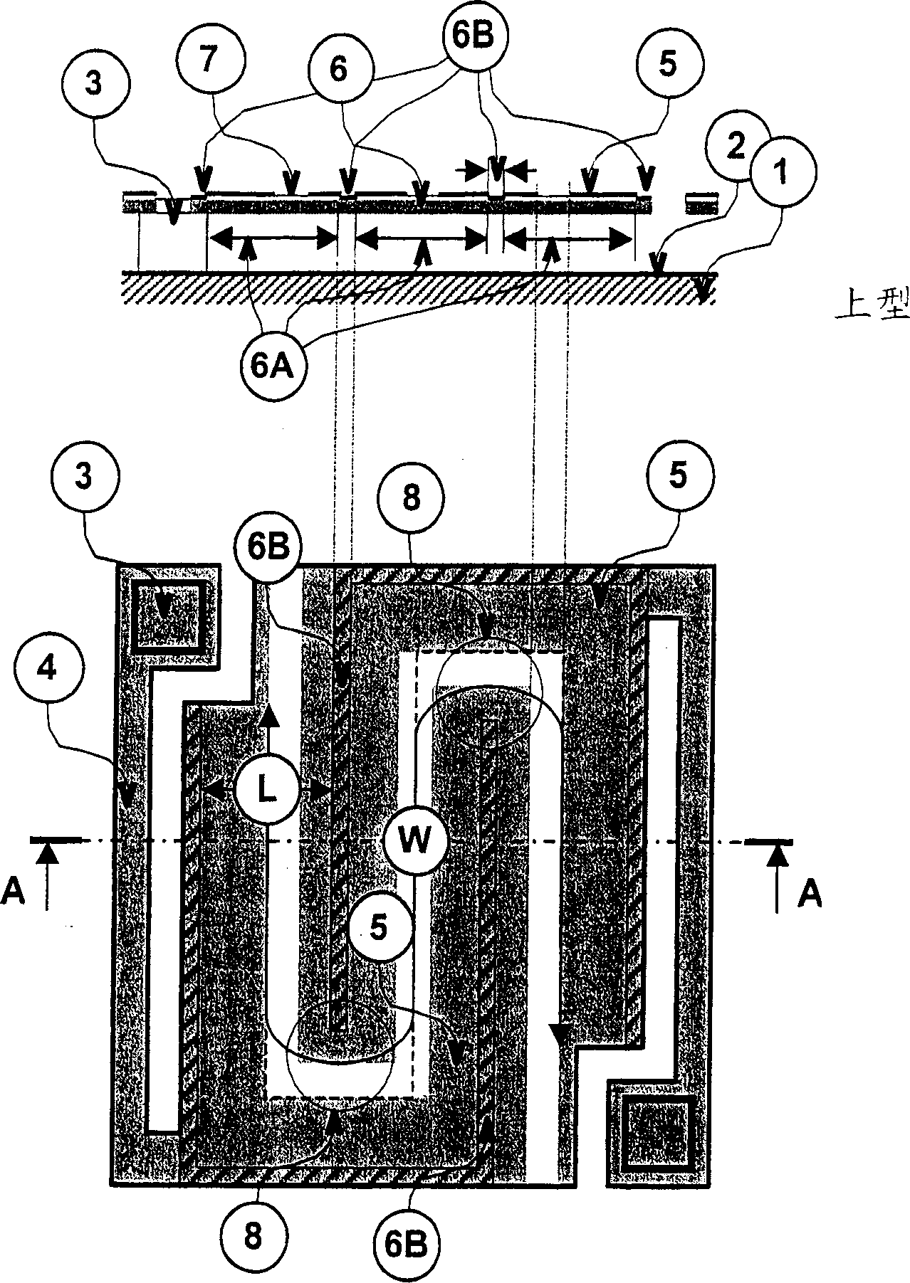 Bolometric detector, infrared detection device employing such a bolometric detector and process for fabricating this detector