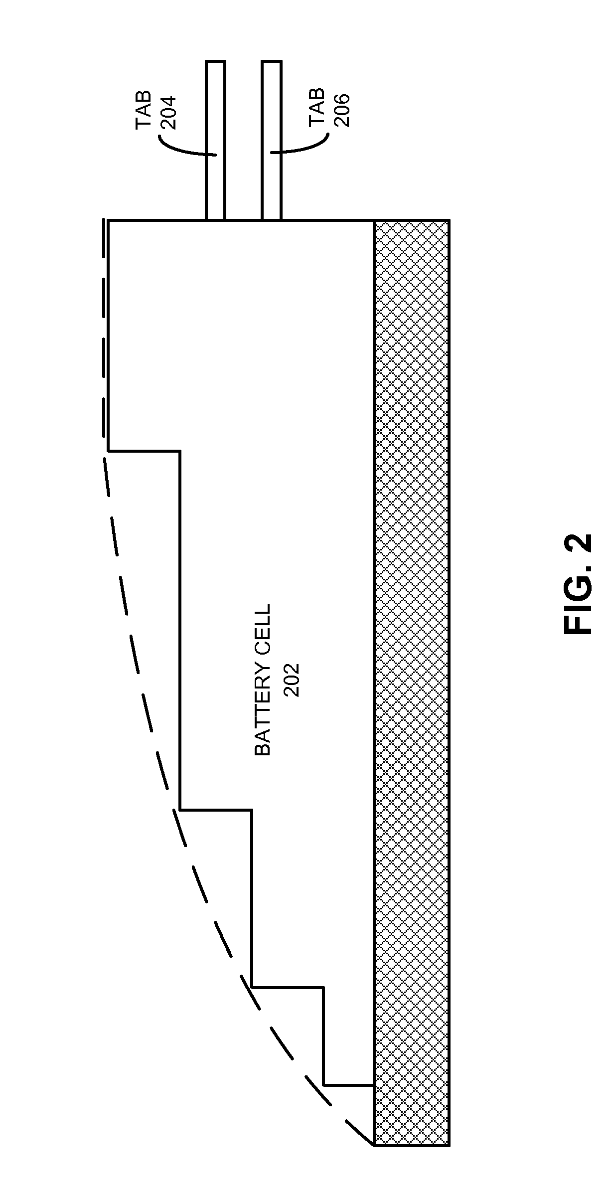 Rechargeable battery with a jelly roll having multiple thicknesses