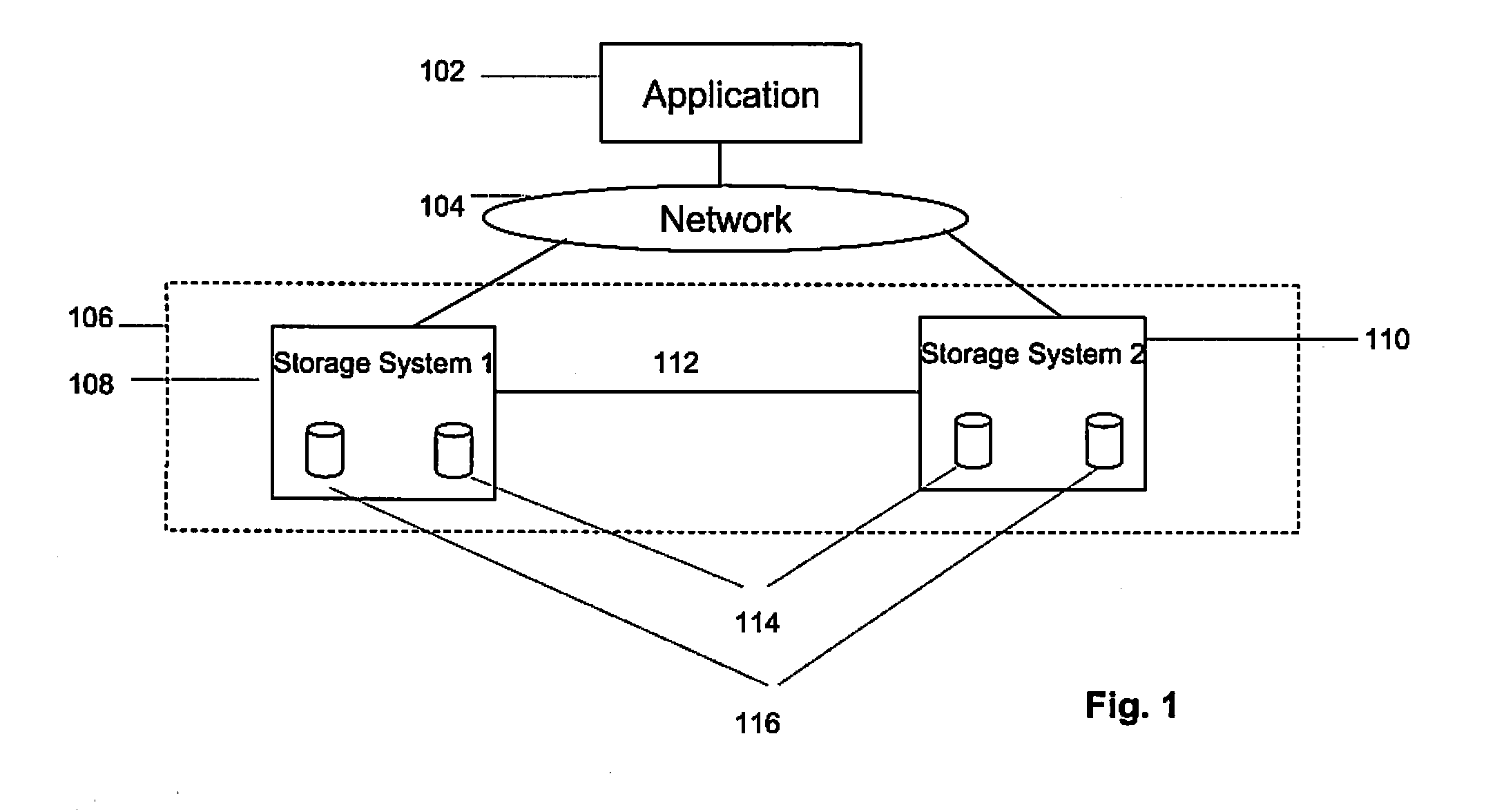 Mirrored Storage System and Methods for Operating a Mirrored Storage System