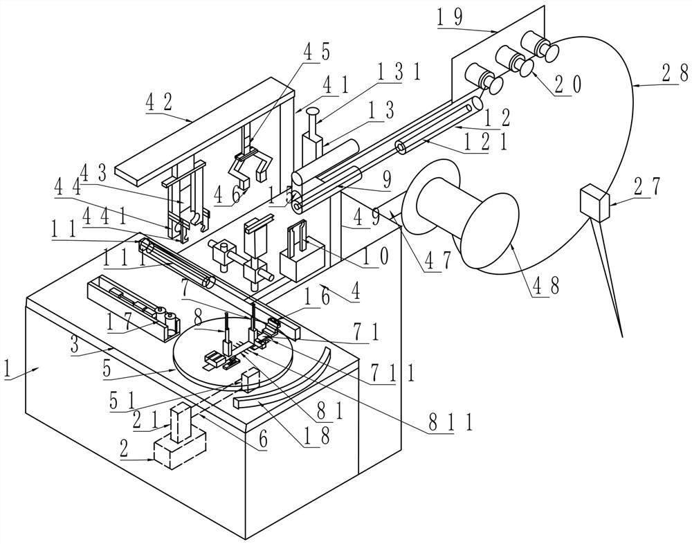 Automatic wire winding and binding machine