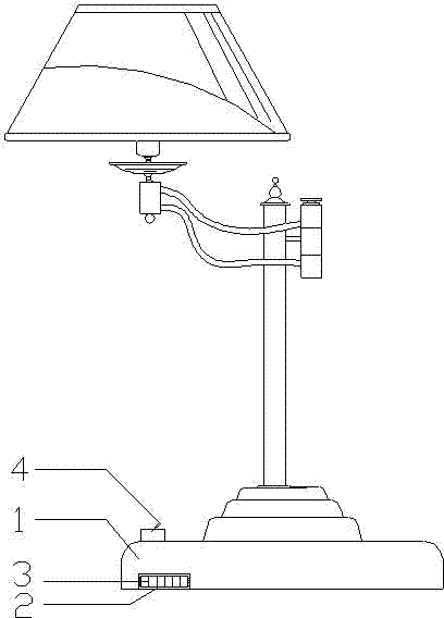 Battery life continuing table lamp