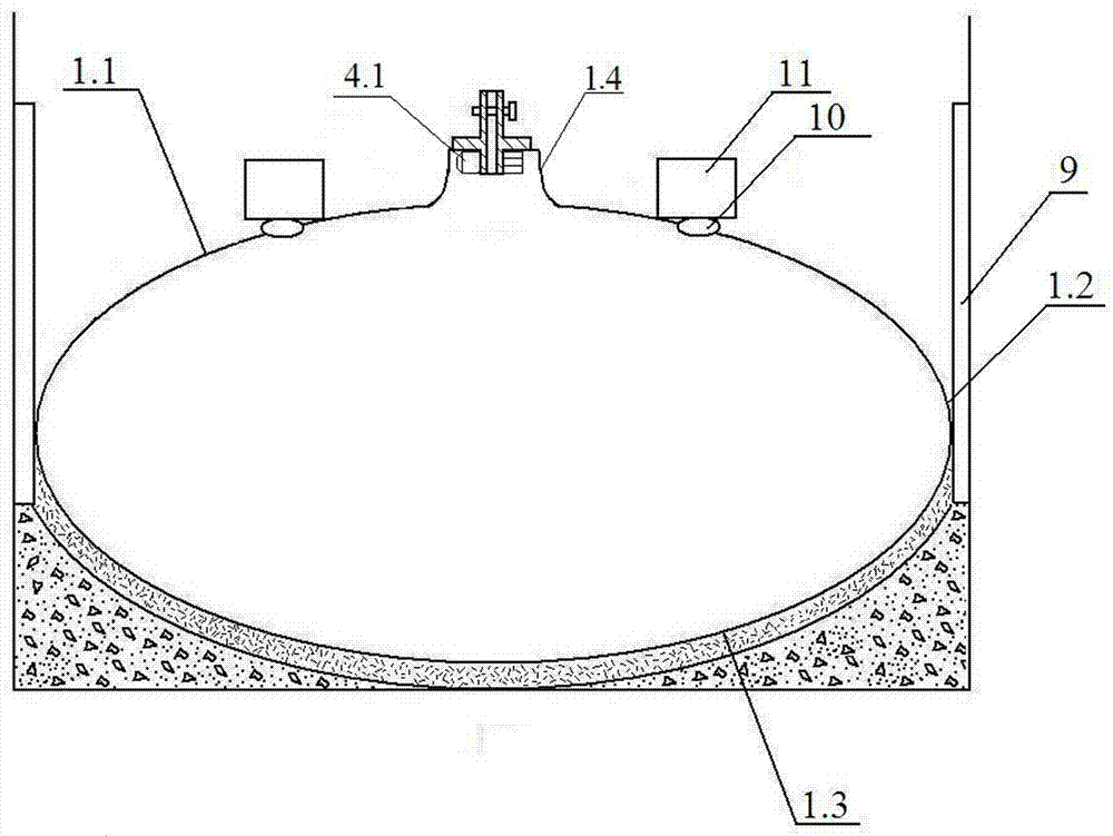 Mould for building spherical or cylindrical cellar and method for building cellar by adoption of mould