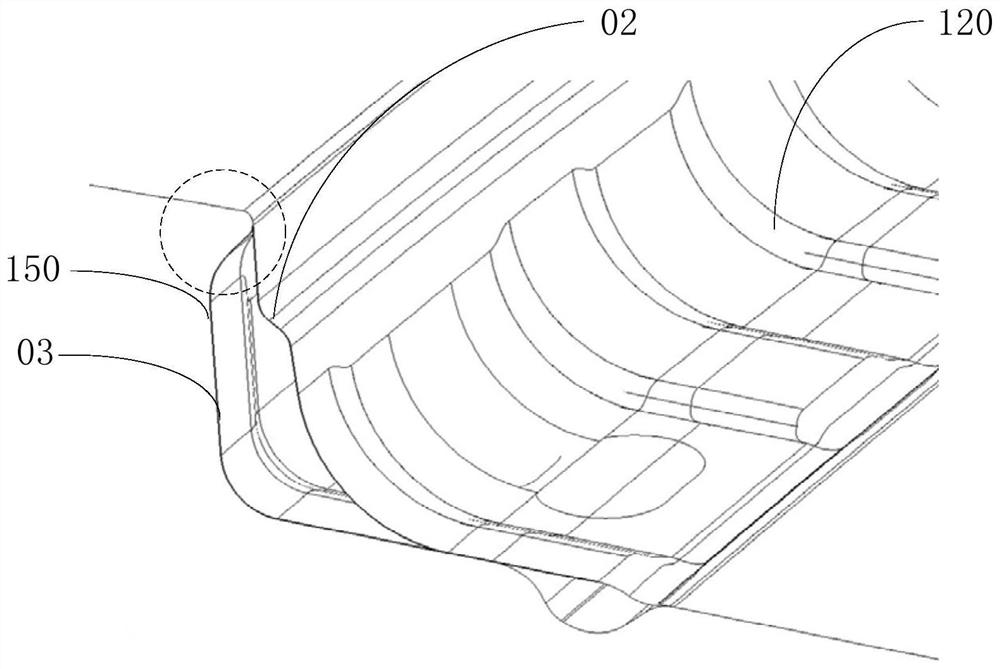 Automotive roof plastic mold and forming method thereof
