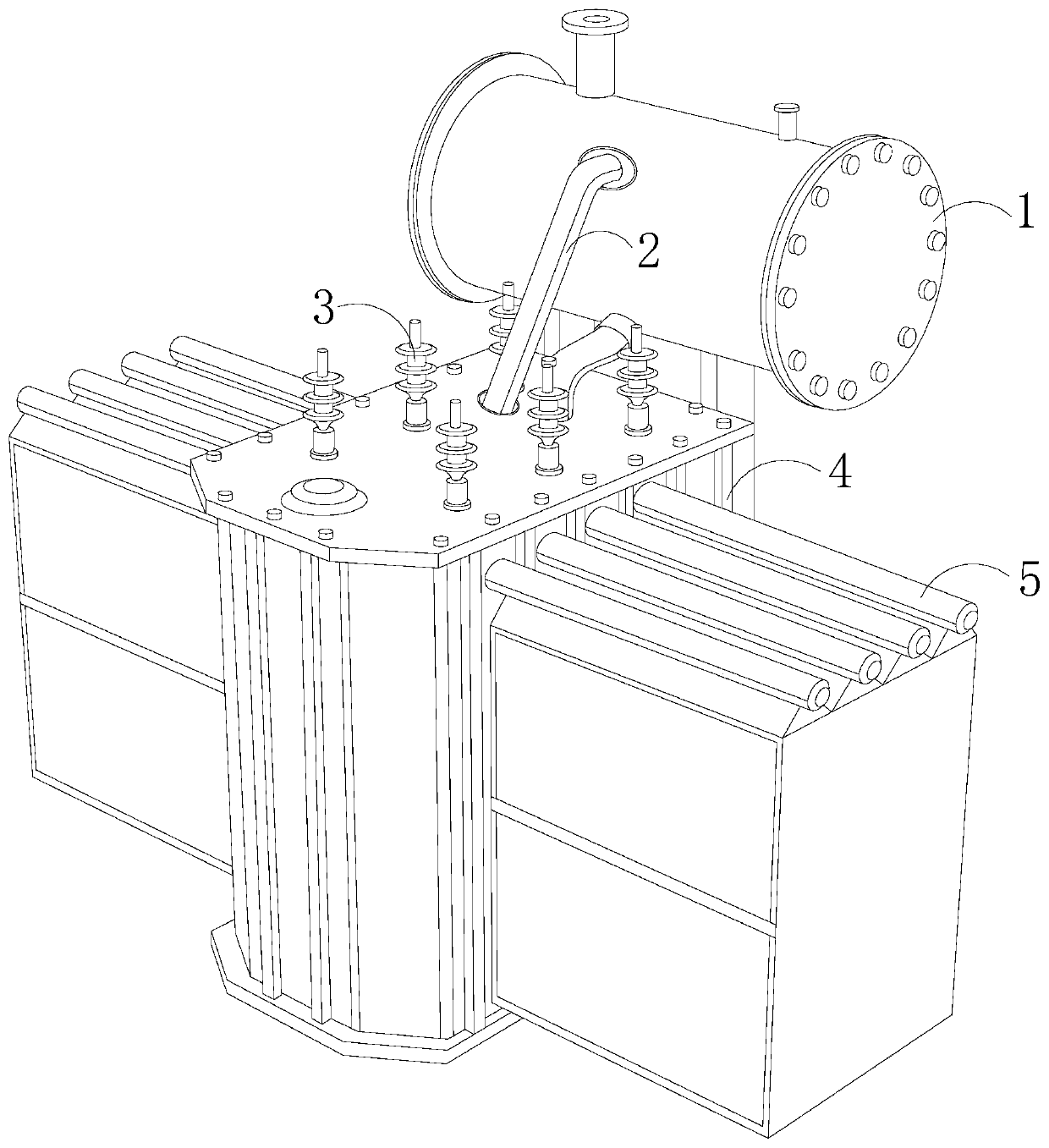 Power transformer with leakage-preventing double-protection function