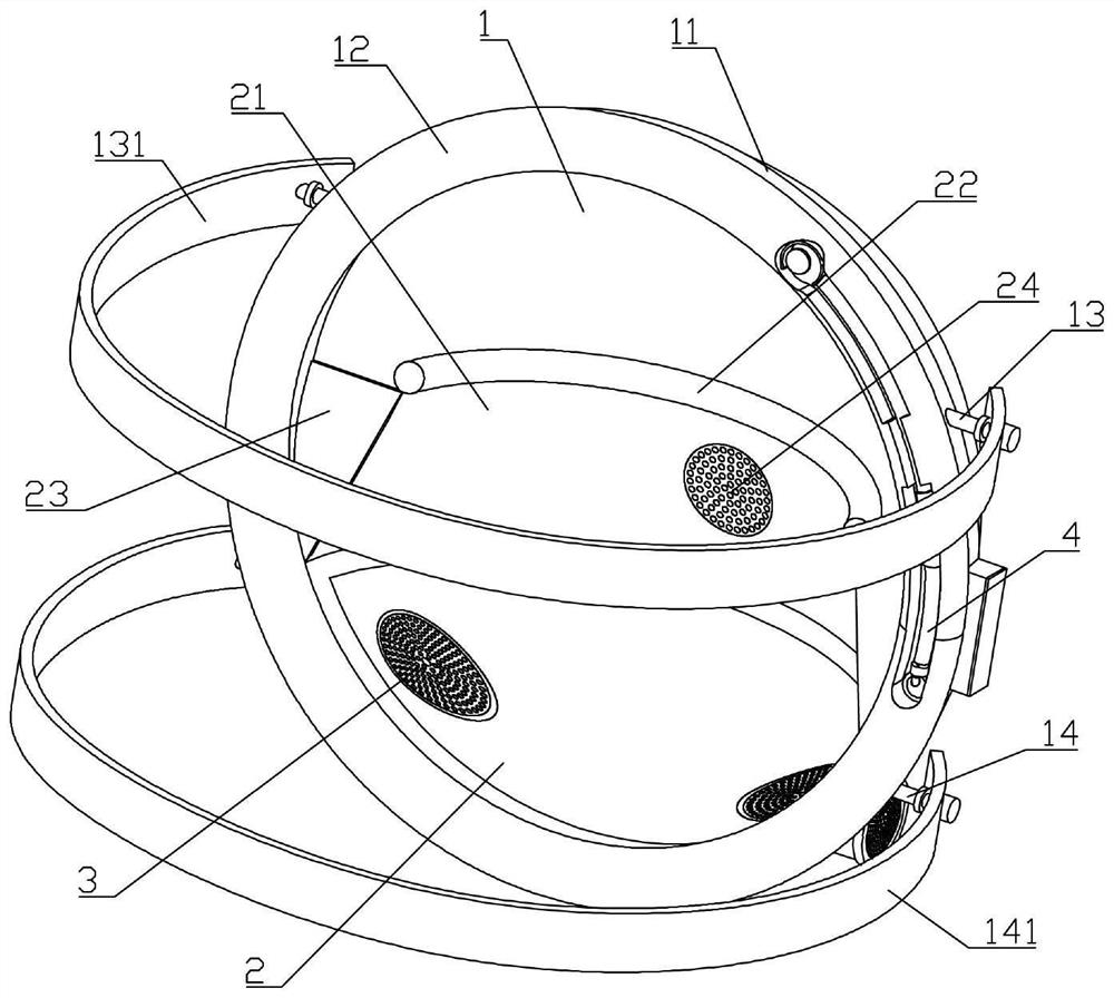 Protective mask communication device