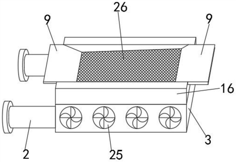 An air cooling device for concrete aggregate processing and its working method