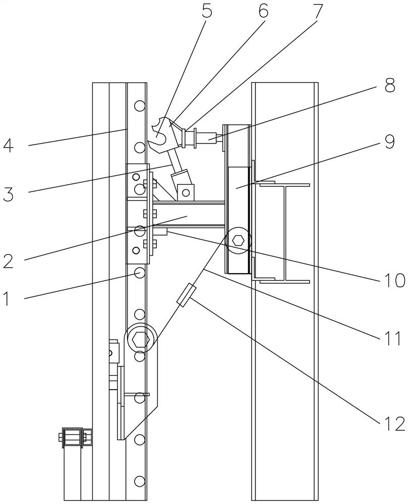 Electromagnetic attachment type lifting platform anti-falling device