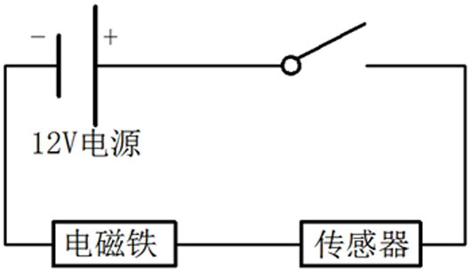 Electromagnetic attachment type lifting platform anti-falling device