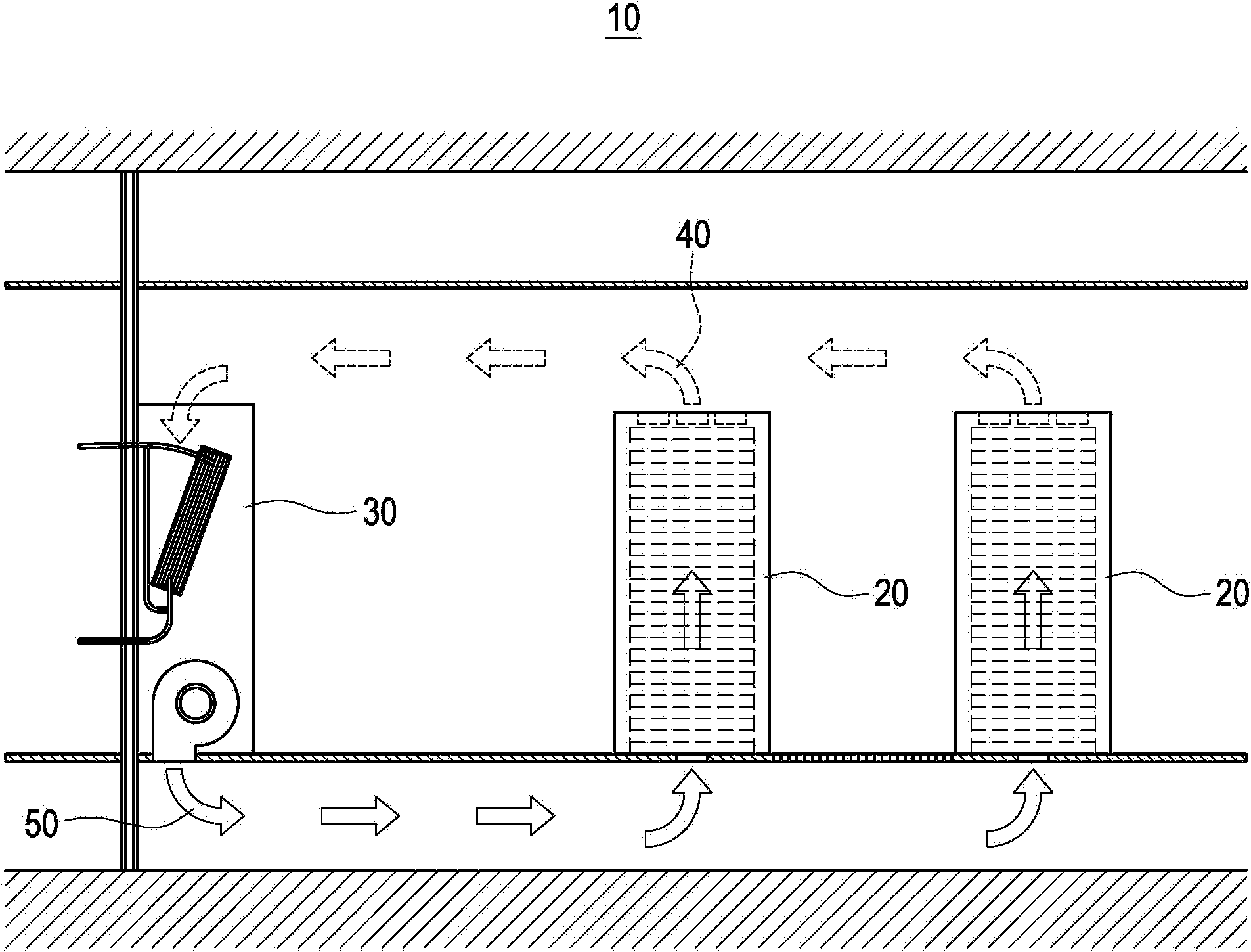 Equipment cabinet system and exhaust equipment thereof