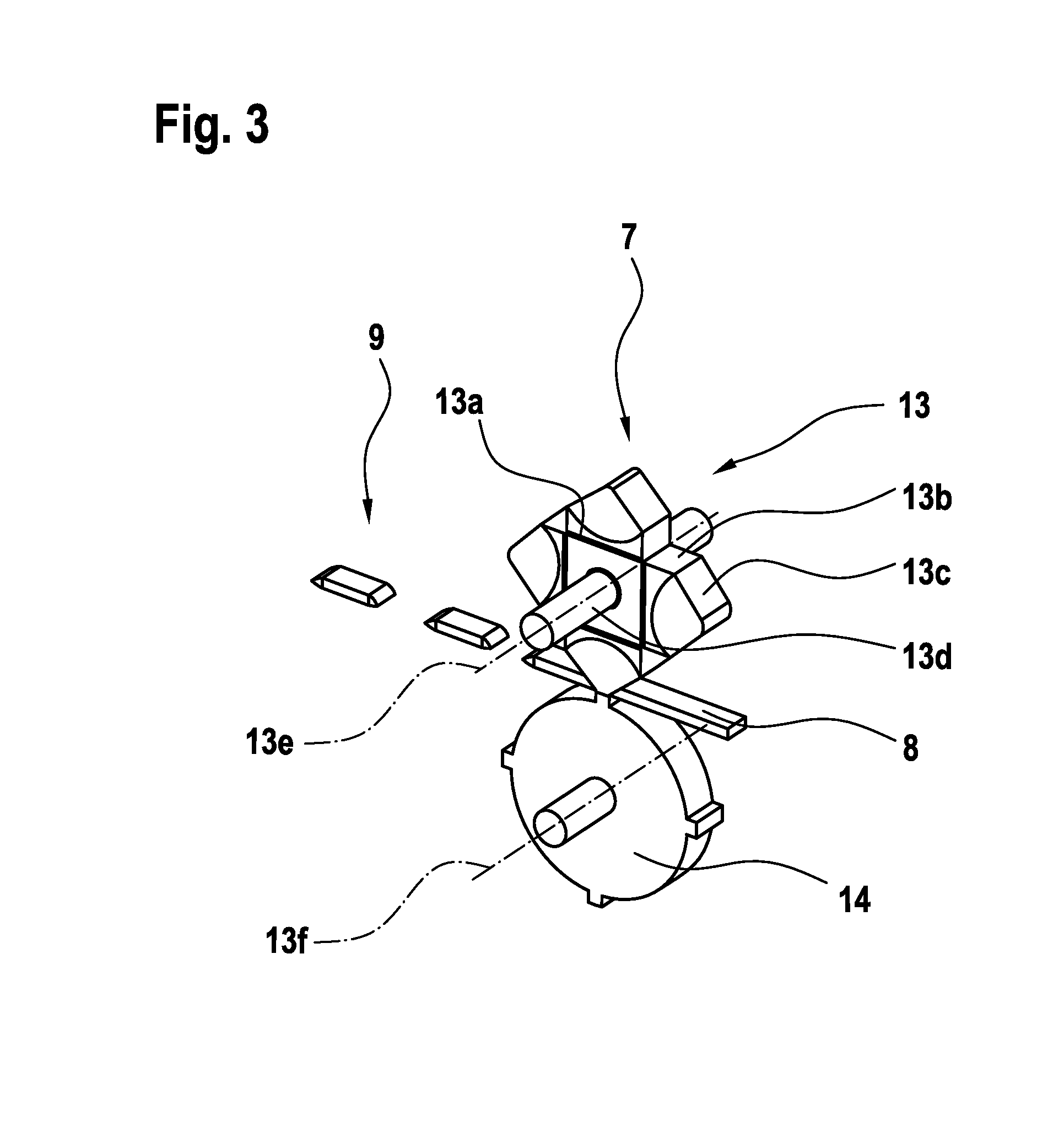 Cross seam joining device for joining a sealing seam for a flexible packaging
