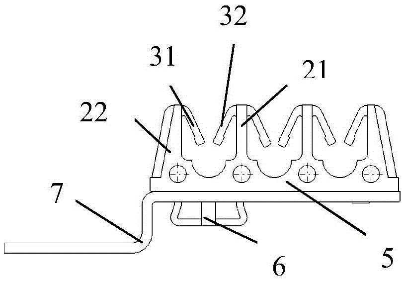 A brake pipe clamp