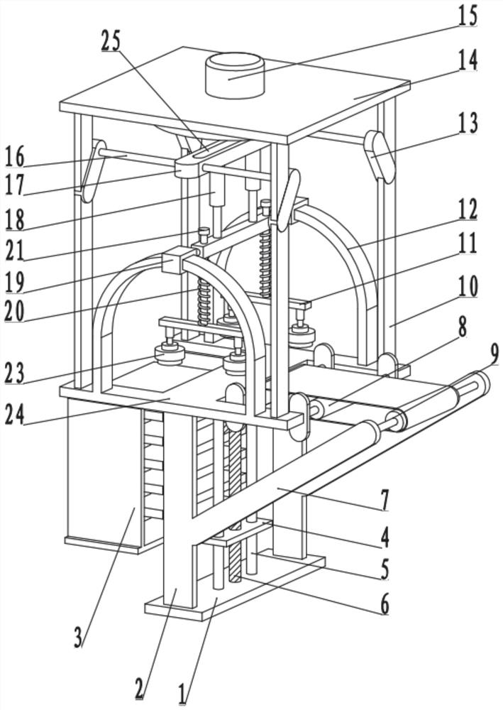 Automatic plate feeding device for flexible circuit board electroplating line