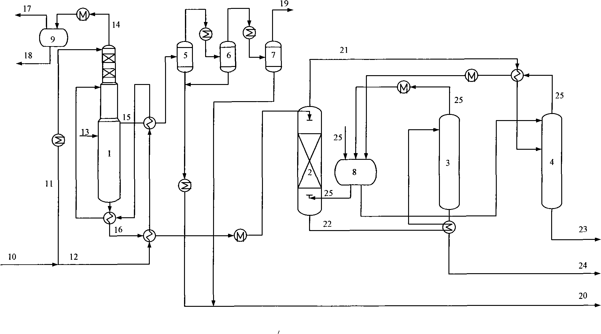 Method for treating coal gasification wastewater containing phenol and ammonia