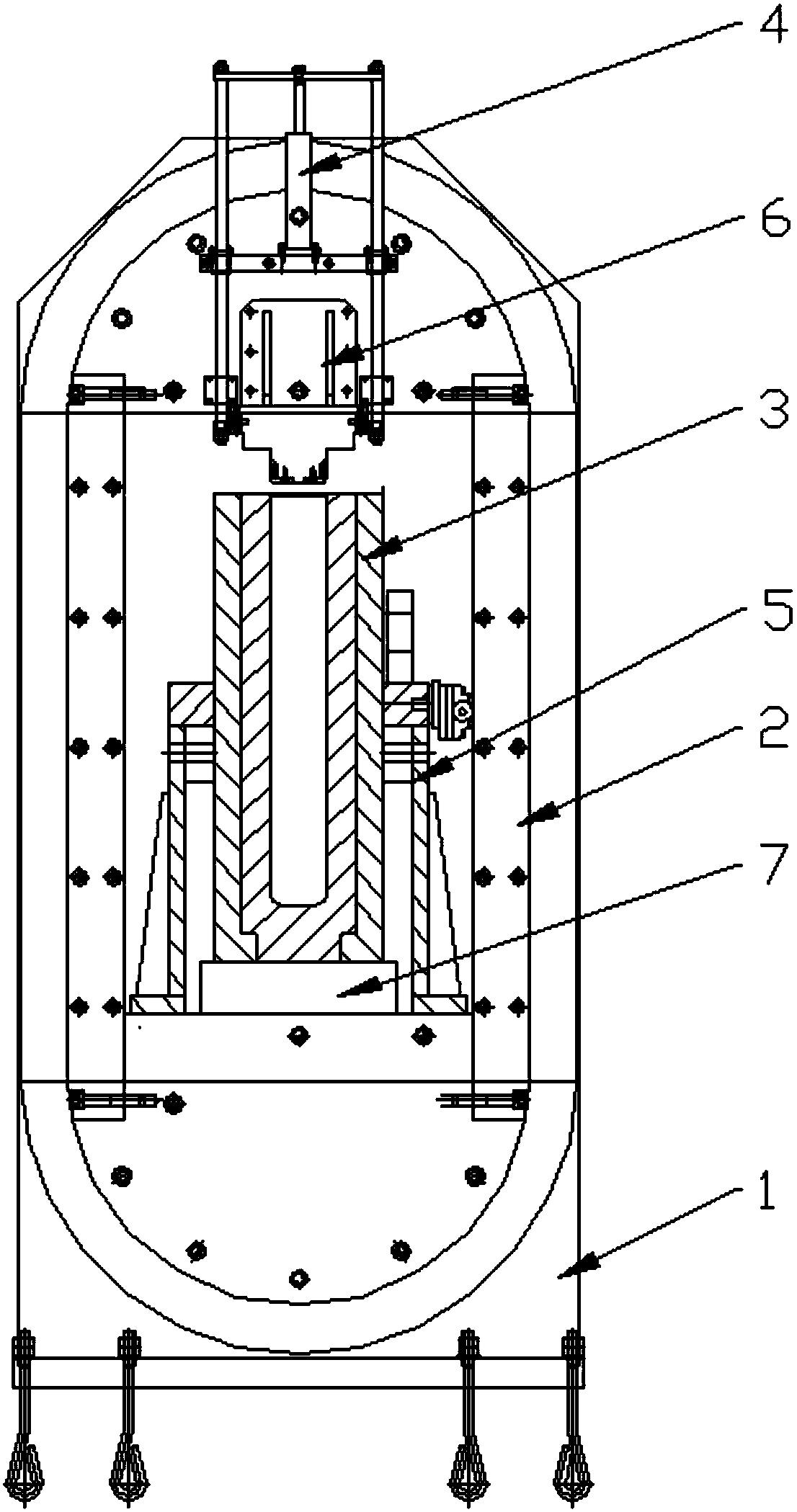 Tilting type ultra-high-pressure equipment with automatic starting function