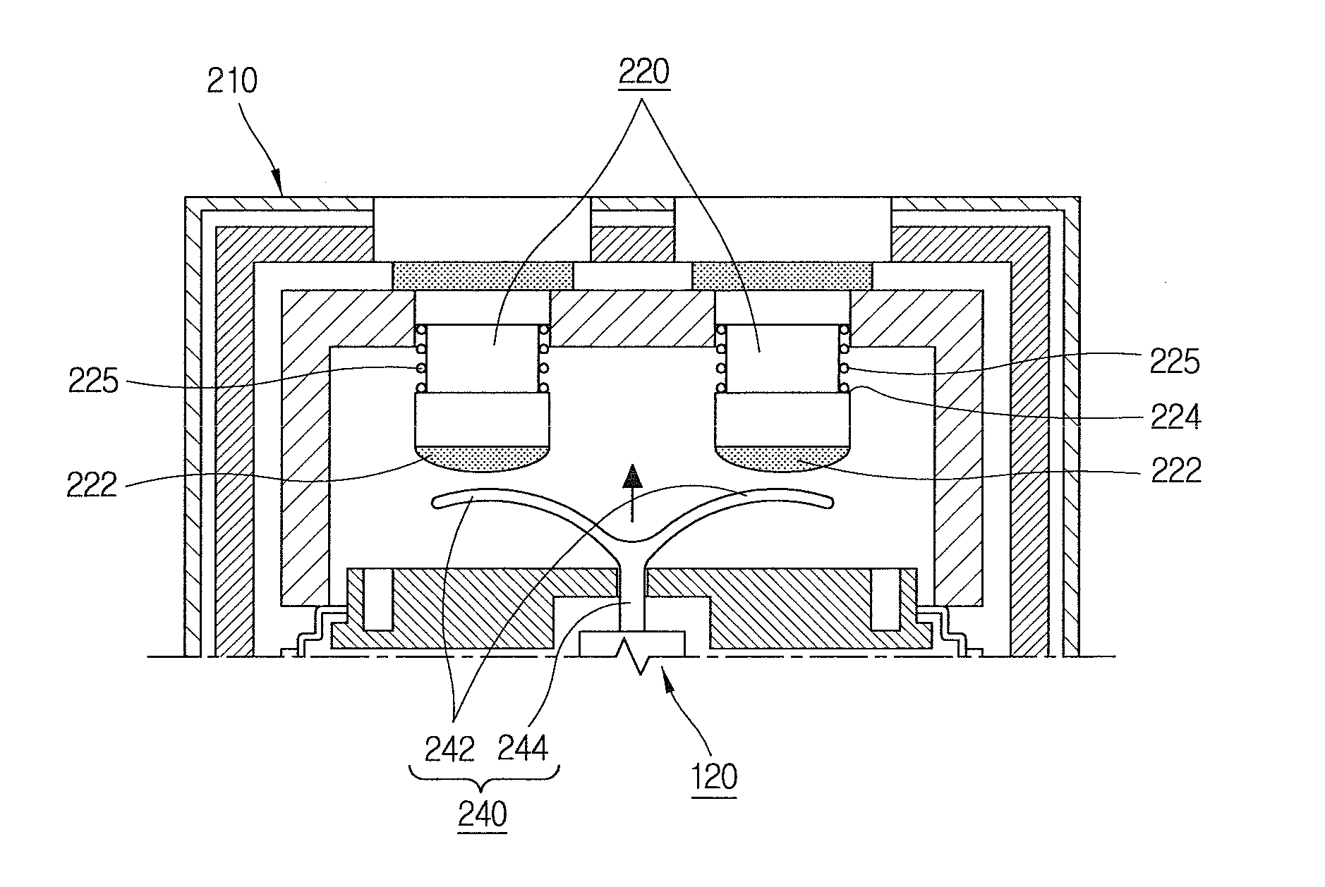 Electromagnetic switching device