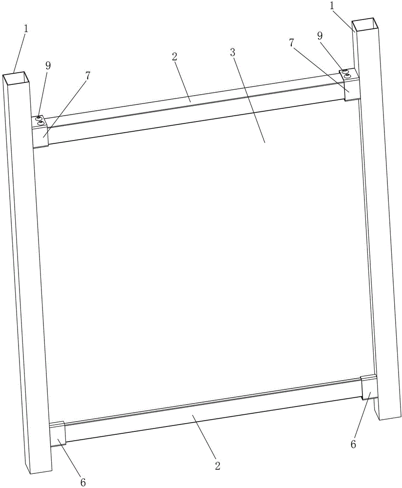 Bracket component for mounting glass plate