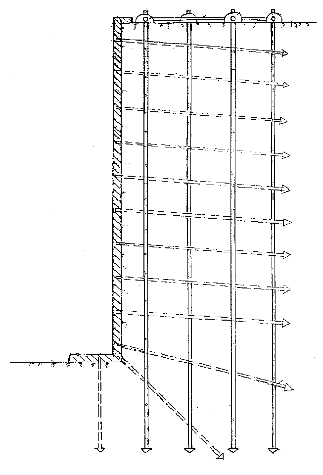 Anchor-tube guniting support of frame and its construction method