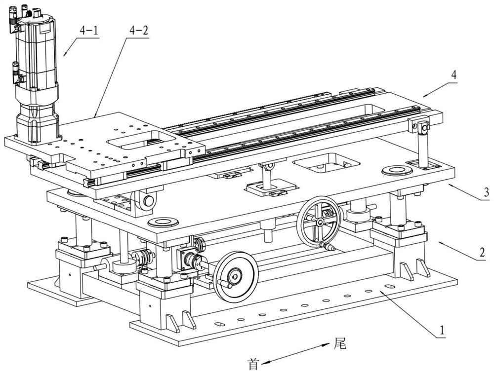 Online follow-up machining device for product parts