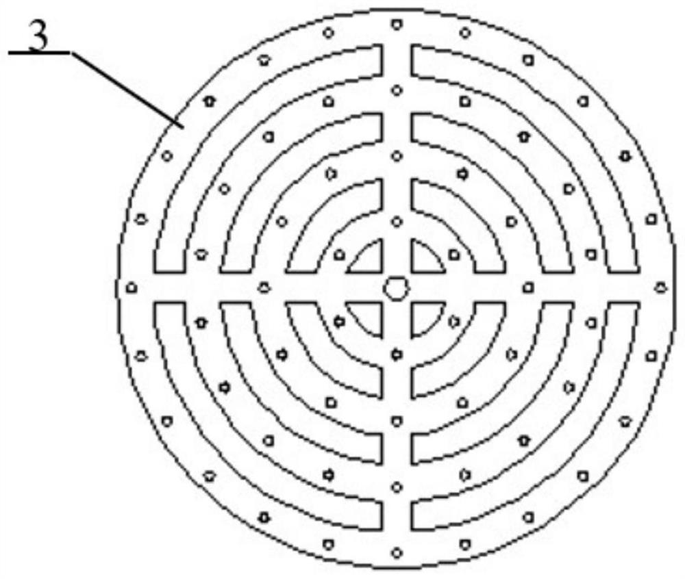 Partition surface treatment device and treatment method for nut parts