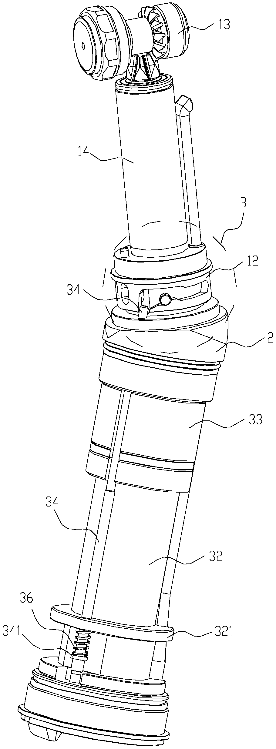 A detachable dental handpiece with anti-loosening safety device