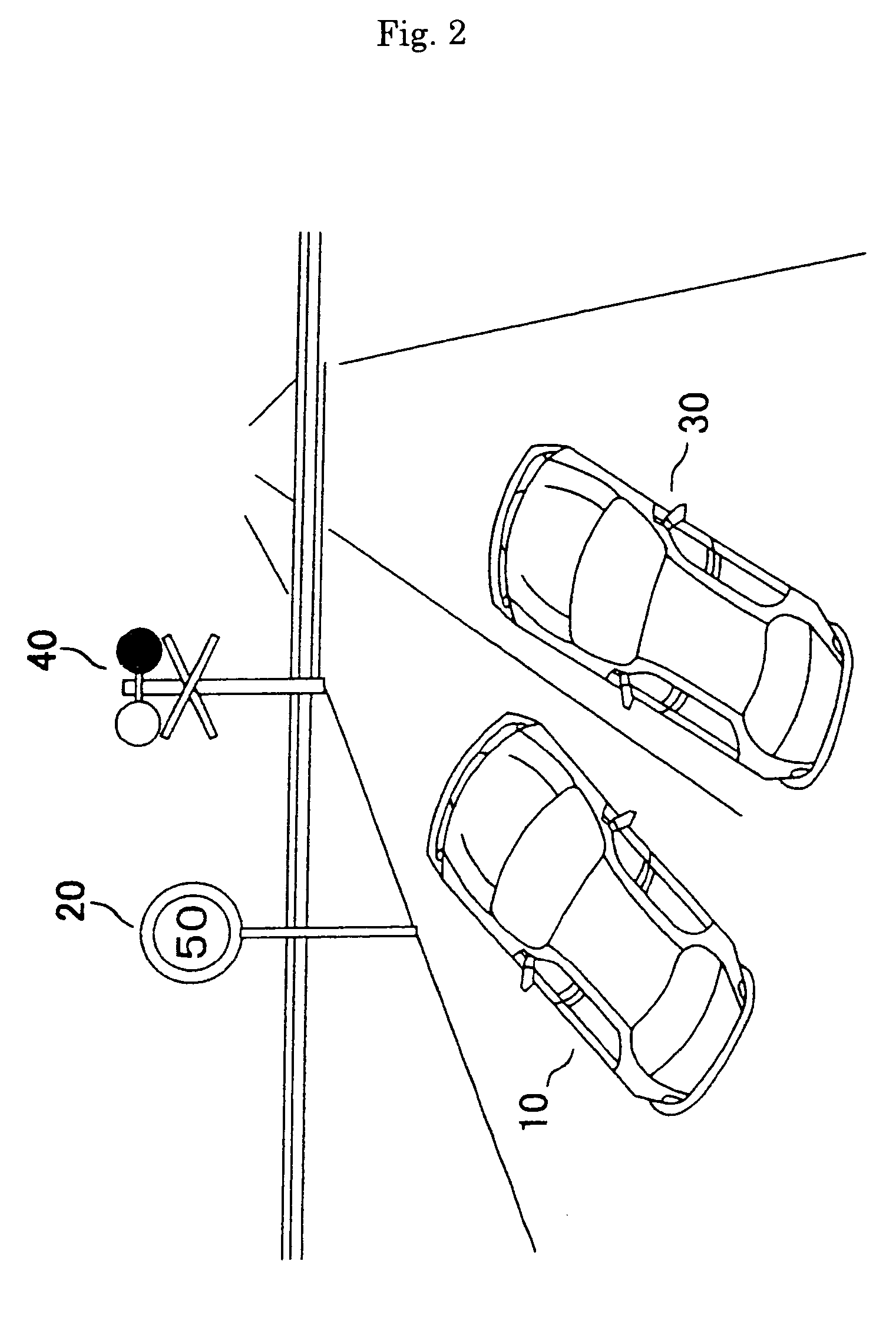 Automatic guide apparatus for traffic facilities