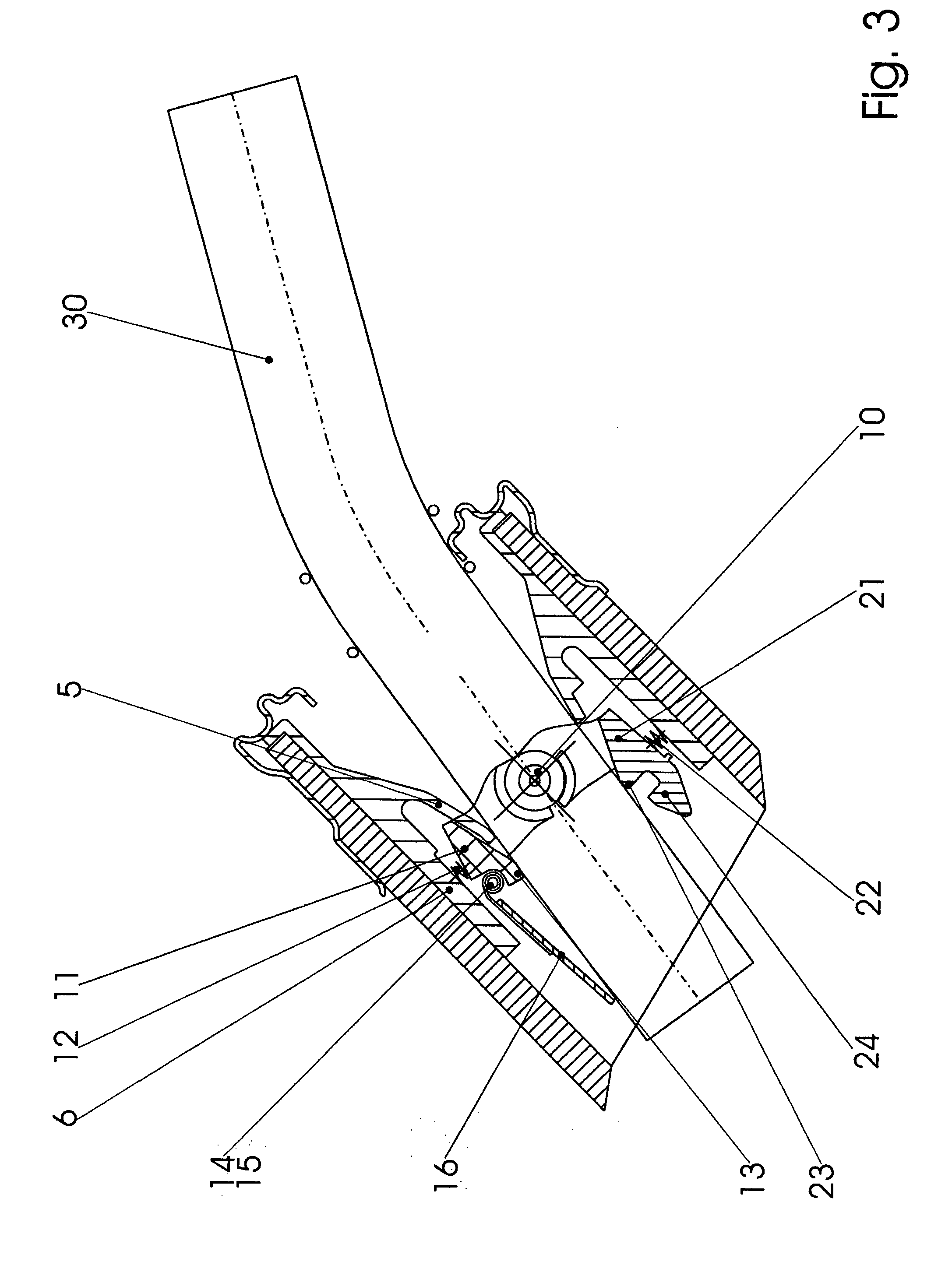 Filler tube for the fuel tank of a motor vehicle with selective opening