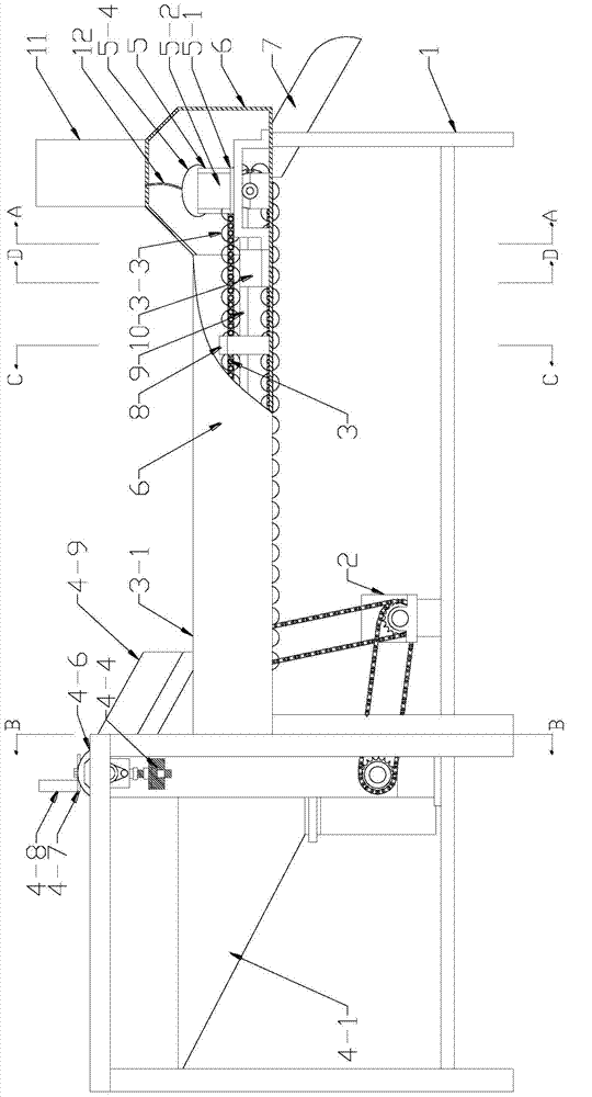 Tuber crop seed cutter with lifting device