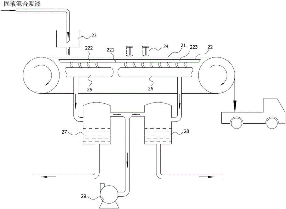 Denitrated gypsum cleaning device and method