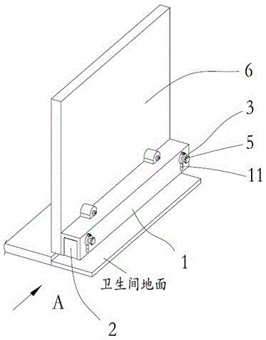 Door bottom seam sealing device and application thereof in fireproof door and small refuge room