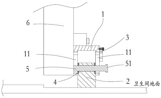 Door bottom seam sealing device and application thereof in fireproof door and small refuge room