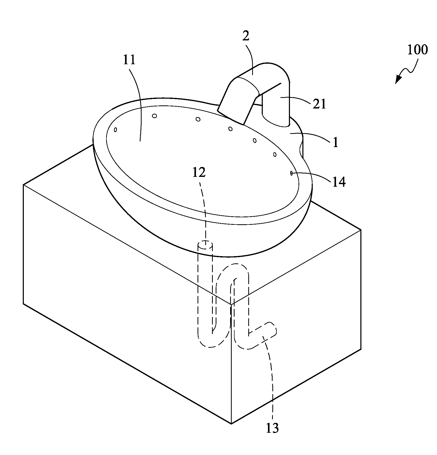 Sink Device with Sink Surface Cleaning Function