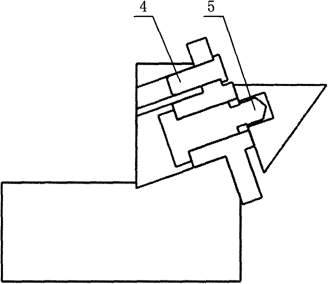 Special clamp for machining triangular pyramid