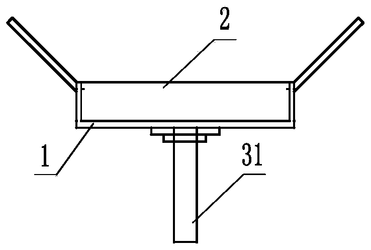 Pre-buried support-hanger device and manufacturing and construction mounting methods thereof