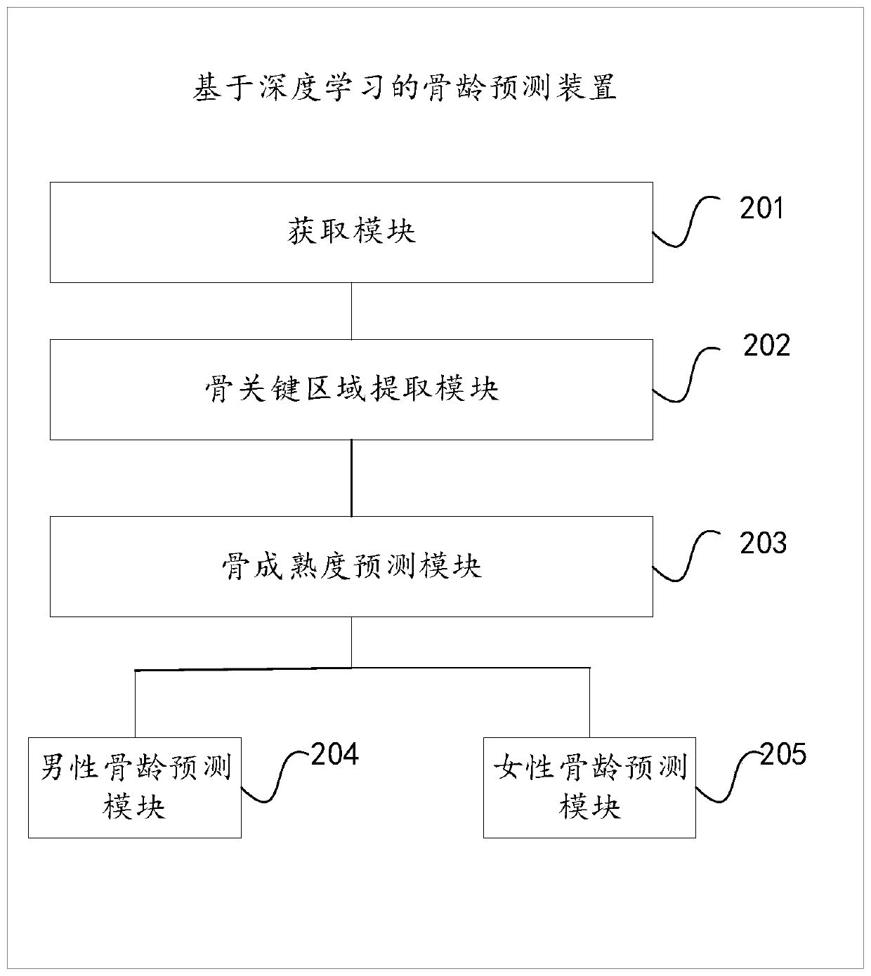 Bone age prediction method and device, electronic equipment and readable storage medium