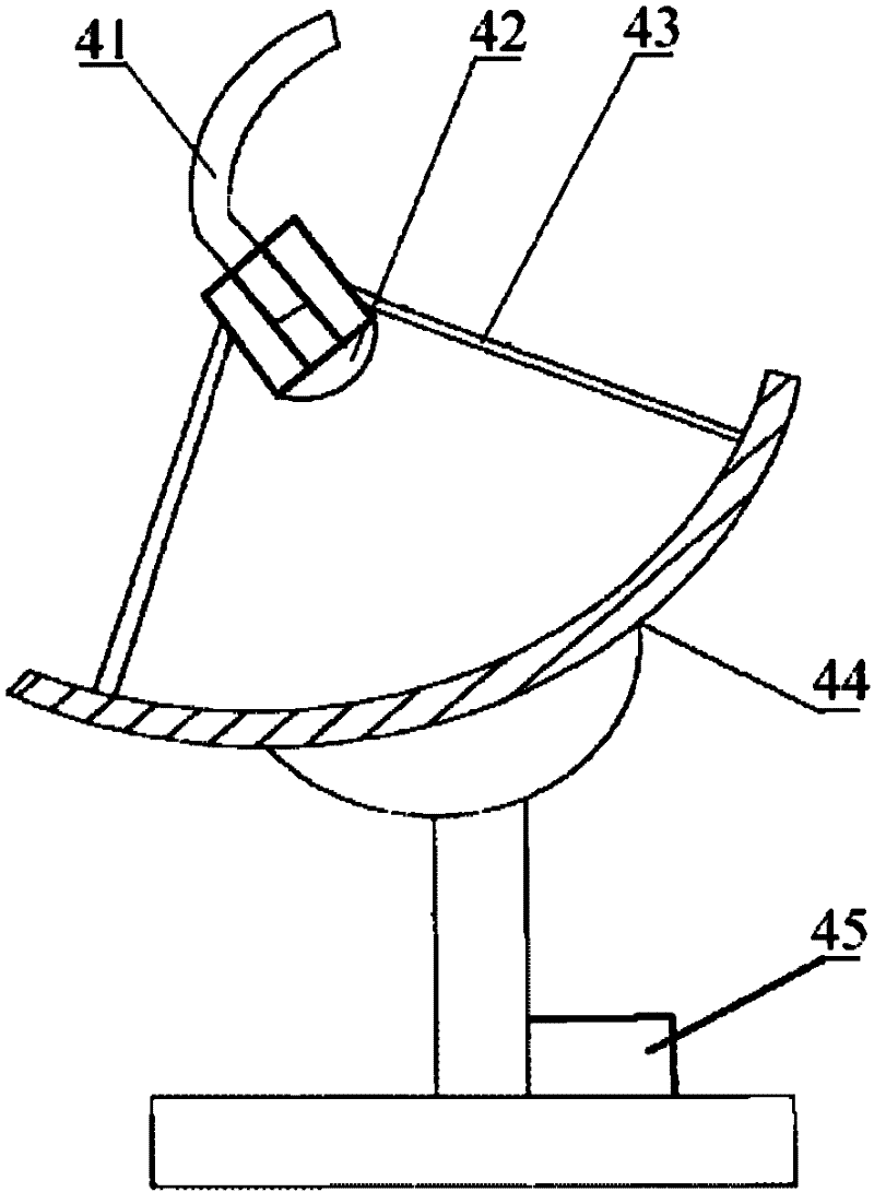 Indoor solar cooker for conducting solar energy by utilizing optical fiber