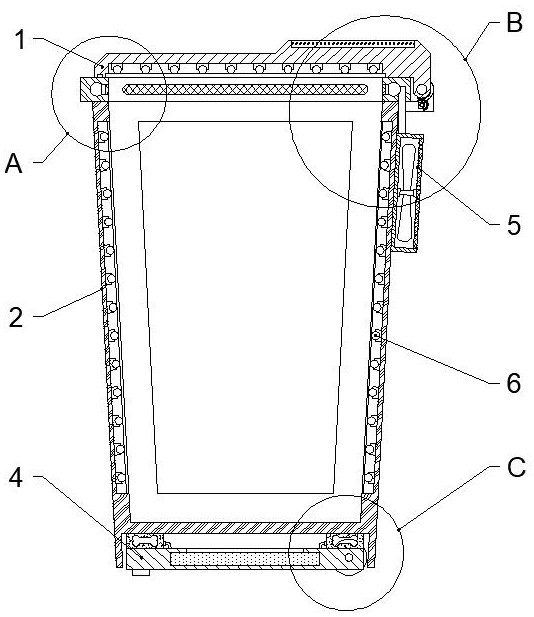 Intelligent garbage can with online APP detection function