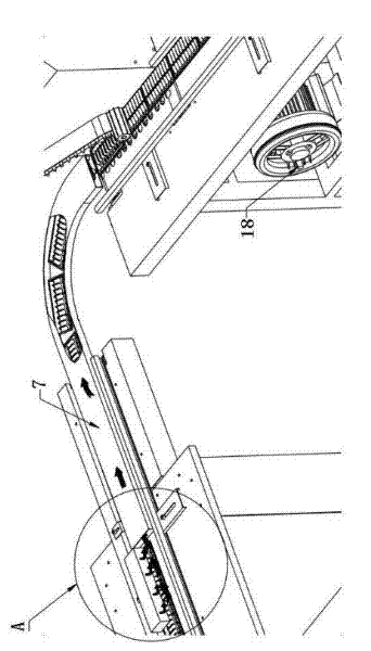 Ampoule labeling and tray-loading machine