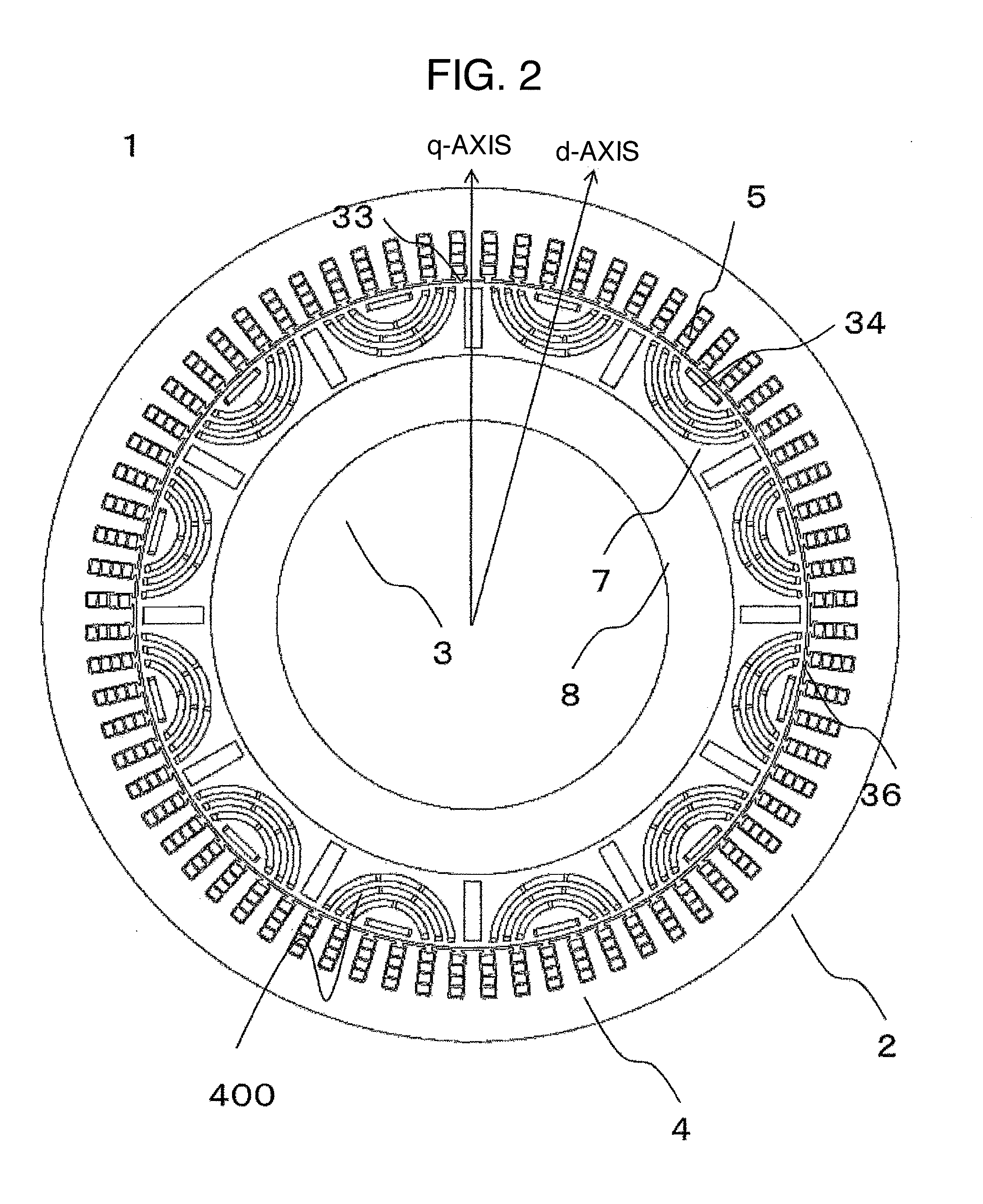 Permanent Magnet Rotating Electrical Machine and a Motor Vehicle Using Same