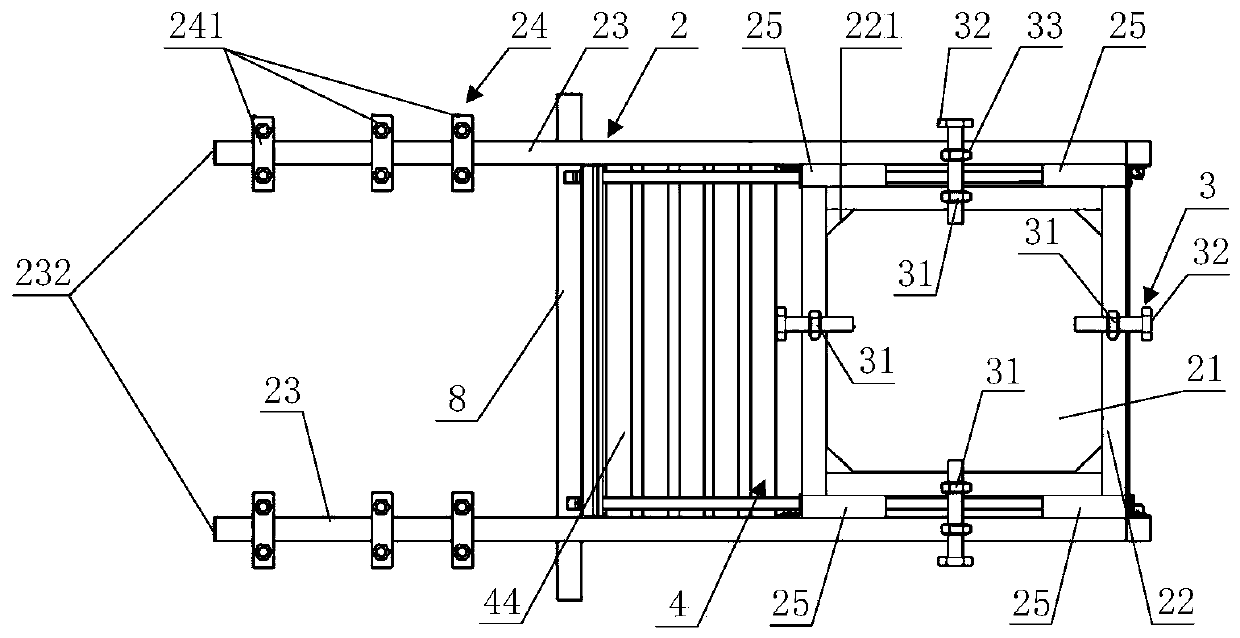 Guide positioning operation frame for steel pipe pile construction
