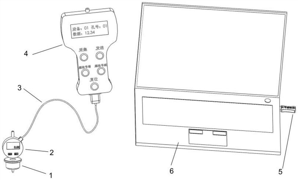 Bolt group pre-tightening data measurement and wireless acquisition device, system and method