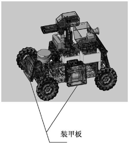 Automatic identification striking system and method for robot shooting confrontation match